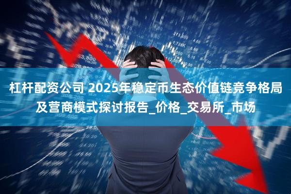 杠杆配资公司 2025年稳定币生态价值链竞争格局及营商模式探讨报告_价格_交易所_市场